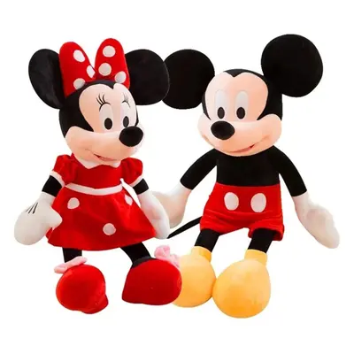 2 Pieces/Set Mickey Minnie Mouse Cartoon Animals Plush Toy cm