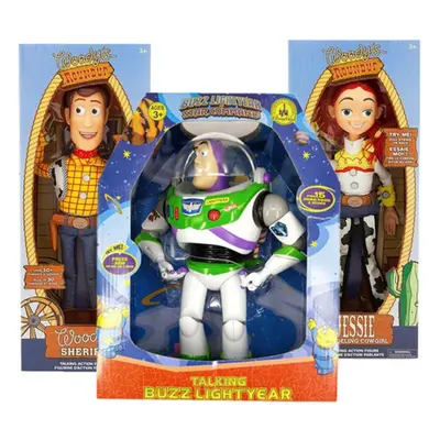 3 Pieces Pixar Toy Story 4 cm Buzz Lightyear Woody Jessie Forky