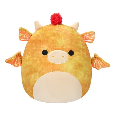 Squishmallows Original 12-Inch Dieric Yellow Dragon with Orange Mane - Official Jazwares Large P