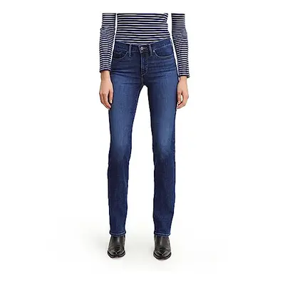 Levi's Women's Shaping Straight Jeans Cobalt Offbeat Regular