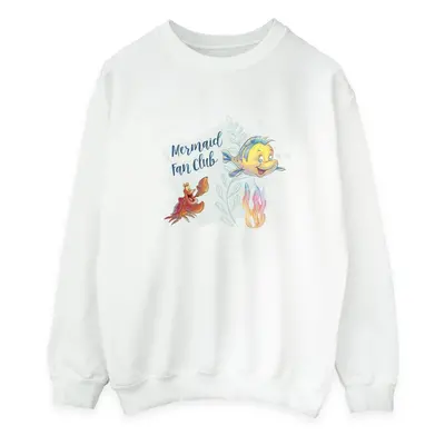 (XXL, White) Disney Womens/Ladies The Little Mermaid Club Sweatshirt