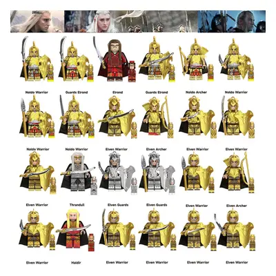 (24PCS Lord Of The Rings - B) Lord Of The Rings Toy Action Mini Figures Fit Lego