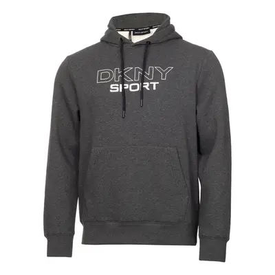 (S, Charcoal Marl) DKNY Mens South Street Breathable Soft Feel Hoodie Cotton Blend Hoody