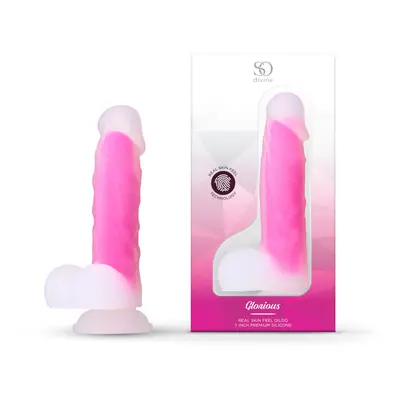 So Divine 'Glorious' Real skin feel pink dildo