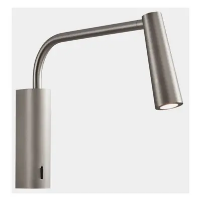 LEDS C4 Gamma Extend LED Reading Light Adjustable Arm Satin Nickel IP20 2.1W 2700K