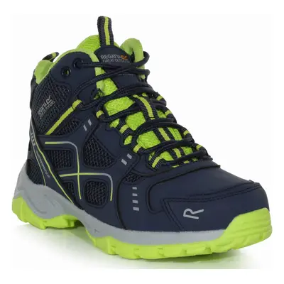 (12K UK, Navy Lime) Regatta Kids Vendeavour Junior Waterproof Walking Hiking Boots