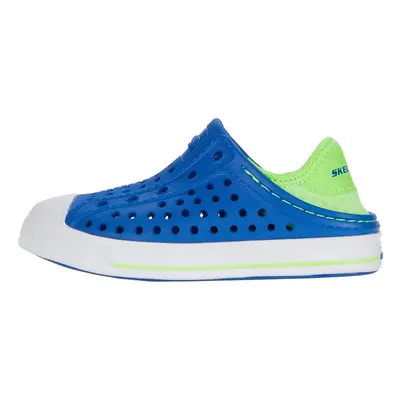 Skechers Boy's Foamies Guzman Steps - Aqua Surge (Toddler) Sneaker Blue/Lime Little Kid