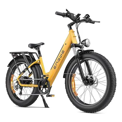 (Yellow) ENGWE Electric Bikes for Adults E26 ST Electric Bicycle "x4 Fat Wheels