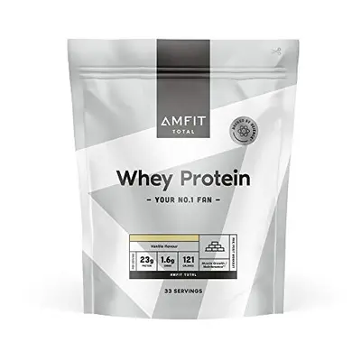 Amazon Brand - Amfit Nutrition Whey Protein Powder, Vanilla Flavour, Servings, kg (Pack of 1)