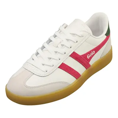 (9) Gola Viper Womens Fashion Trainers in White Fuchsia