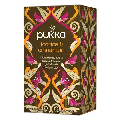 Pukka Licorice & Cinnamon, Organic Herbal Tea (4 Pack, Tea bags)