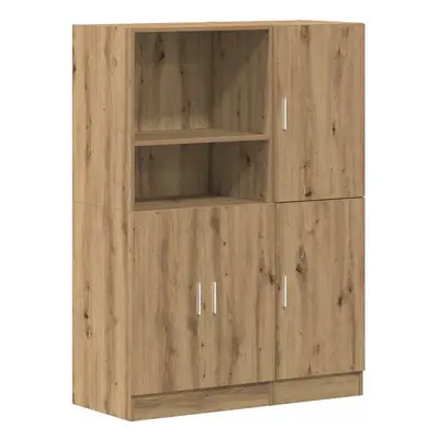 (artisan oak) vidaXL Kitchen Cabinet Set Piece Storage Cabinet Cupboard Engineered Wood