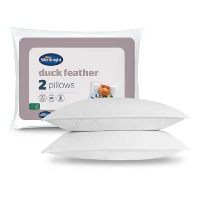 Silentnight Duck Feather Pillows with Cotton Cover - Pack