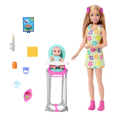 Barbie Skipper Doll & Playset with Accessories Babysitting Set Themed