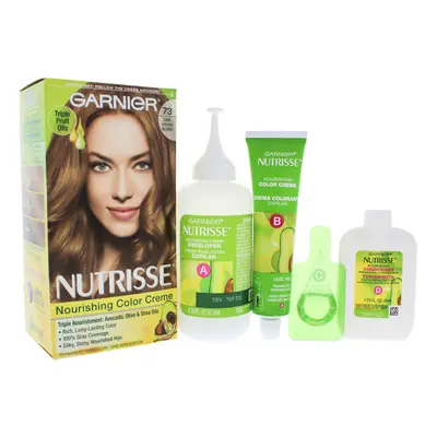 Garnier Nutrisse Nourishing Color Creme - # Dark Golden Blonde - Application Hair Color