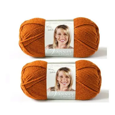 Bulk Buy: Vanna's Choice Lion Brand Yarn (2-Pack) (Rust)