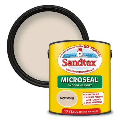 Sandtex Microseal Smooth Masonry 2.5L Sandstone