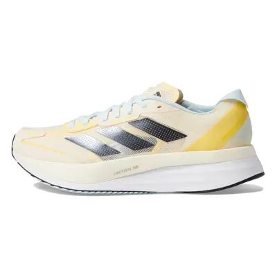 adidas Women's Adizero Boston Sneaker Ecru Tint/Night Metallic/Bea