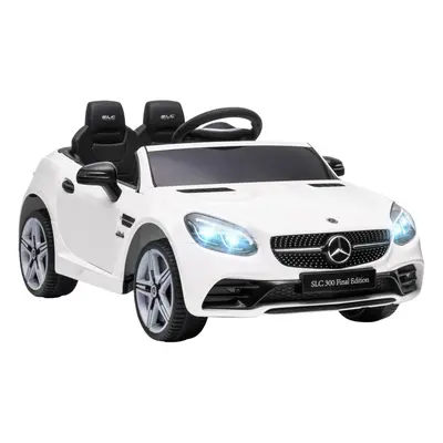 AIYAPLAY Benz 12V Kids Electric Ride On Car W/ Remote Control Music White