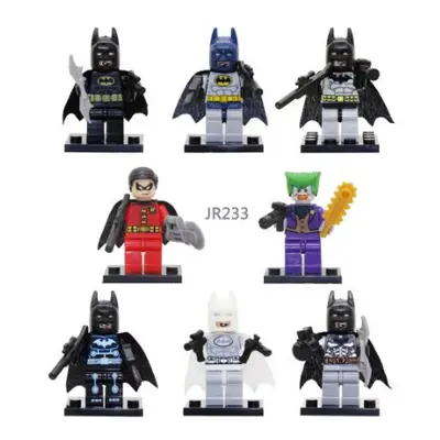 8PCS Building Blocks Batman Clown Minifigures Toy