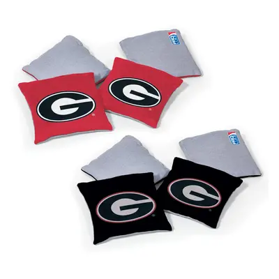 Wild Sports NCAA Georgia Bulldogs 8pk Dual Sided Bean Bags Team Color