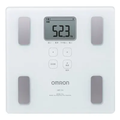 New Omron Weight Scale Body Composition Meter Body Scan White HBF214W Japan