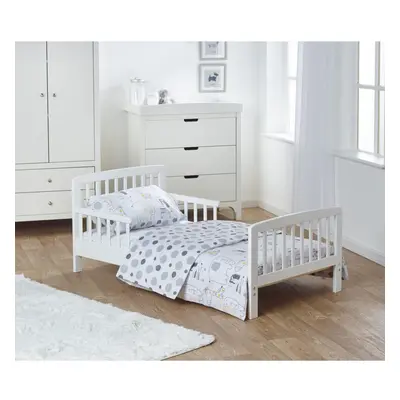 Complete Pcs Safari White Toddler/Kids Bed Bundle with Mattress