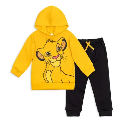 Disney Lion King Simba Big Boys Fleece Pullover Hoodie and Pants Outfi