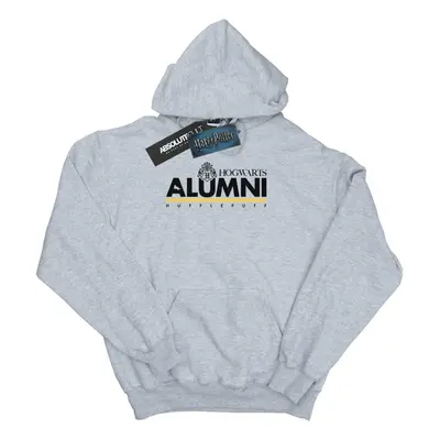 (S, Sports Grey) Harry Potter Mens Hogwarts Alumni Hufflepuff Hoodie