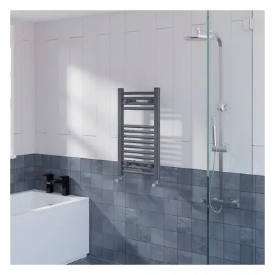 WarmeHaus Straight Heated Towel Rail Radiator Ladder for Bathroom Wall Mounted Anthracite 700x40