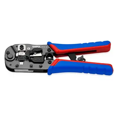 Knipex Crimping Pliers for RJ45 Western plugs burnished, with multi-component grips mm 51