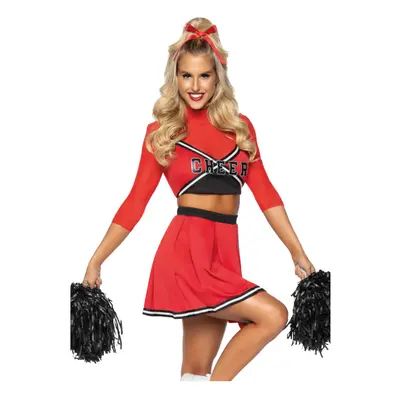 (S/M (38-40)) Luxury red cheerleader costume for women