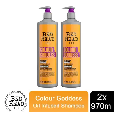 Bed Head Colour Goddess Shampoo for Coloured Hair 970ml, Pack