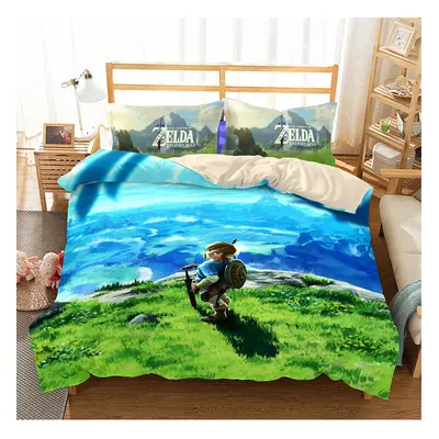 (Style 15, Double) Zelda Warrior Bedding Single Double Duvet Cover