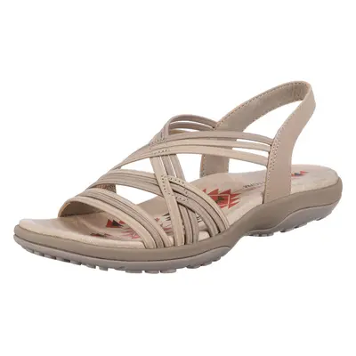 Skechers Women's Reggae Slim-Simply Stretch Sport Sandal Natural/Taupe