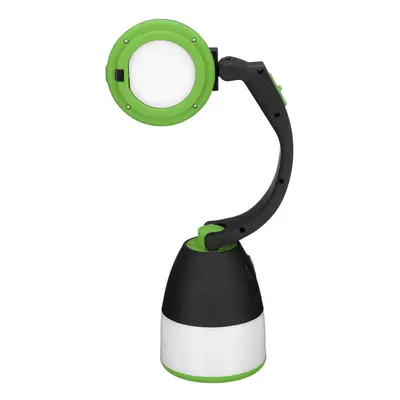 (Green) 3-in-1 Flashlight 5W Desk Lamp Adjustable Reading Light Modes USB Rechargeable Camping L