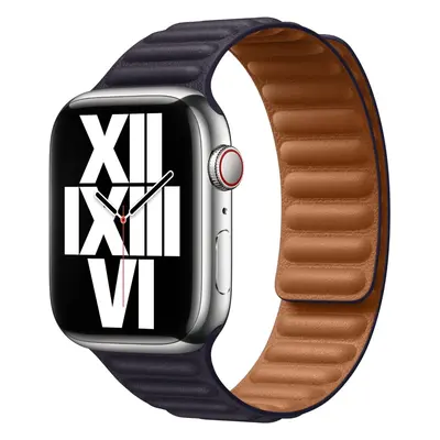 Original Apple Watch Strap Leather Link 44mm / 45mm / 49mm (S/M) - Ink