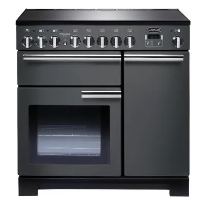 Rangemaster PDL90EISL/C Professional Deluxe Slate with Chrome Trim 90cm Induction Range Cooker -