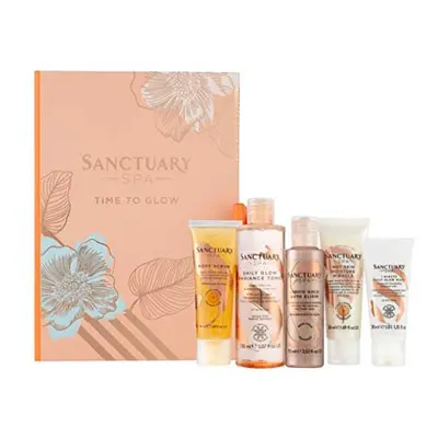 Sanctuary Spa Time to Glow Skincare Gift Set, With Face Mask, Body and Face Set, Vegan Beauty Gi