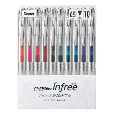 Pentel BLN75TL-10 EnerGel Ink Ballpoint Pen 0.02 inches (0.5 mm)