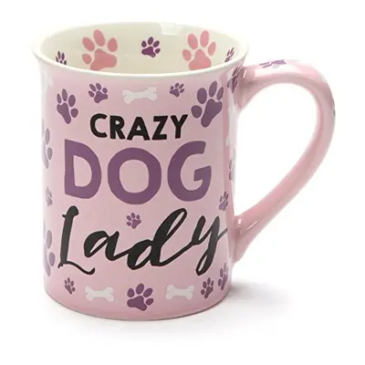 Crazy Dog Lady Purple Paw Prints Ounce Ceramic Coffee Mug