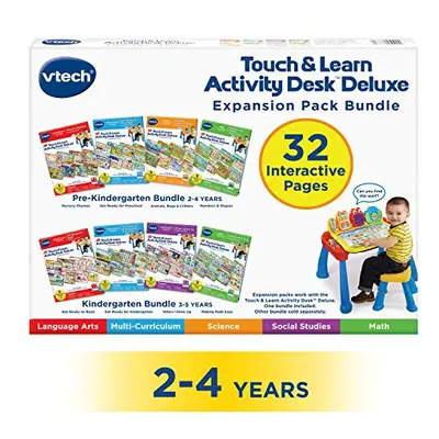 VTech Activity Desk 4-in-1 Pre-Kindergarten Expansion Pack Bundle for