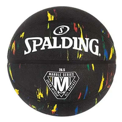 Spalding Marble Series Black Multi-Color Outdoor Basketball 29.5&quot