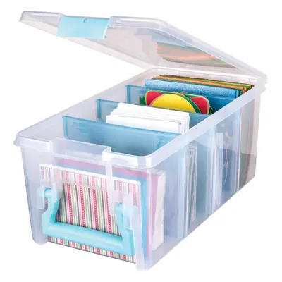 Artbin Super Semi Satchel-Aqua Handle, Latch & Dividers