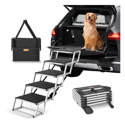 (17 inches inches) VEVOR Dog Stair for Cars Folding Dog Steps