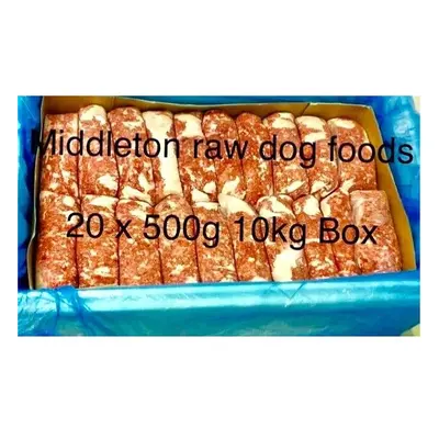 Frozen Dog Food Chicken Mince Chubs x 500g 10kg box .BARF RAW DIET