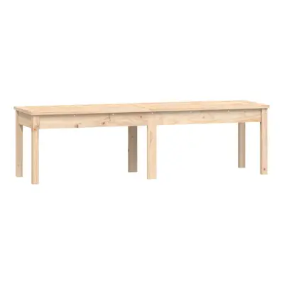 (natural pine, 159.5 x x cm) vidaXL Garden Bench Outdoor Picnic Bench Camping Wooden Bench Solid