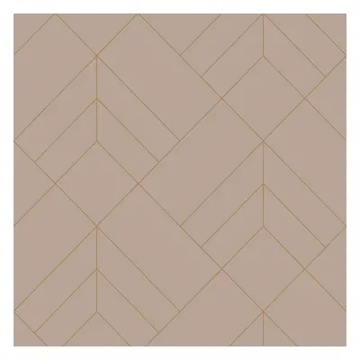 (Blush/Gold) Sander Geometric Wallpaper Fine Decor