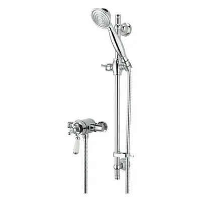 Bristan Regency Thermostatic Shower Round Exposed Dual Control Mini Valve & Head