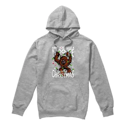 (M, Sport Heather) Star Wars Mens A Wookie Little Christmas Hoodie